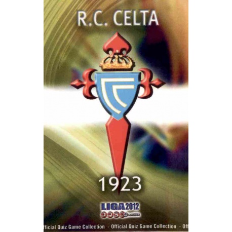 Escudo Celta 817 Las Fichas de la Liga 2012 Platinum Official Quiz Game Collection