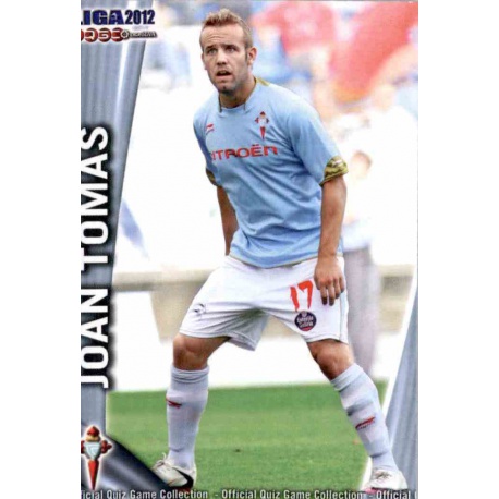 Joan Tomás Celta 825 Las Fichas de la Liga 2012 Platinum Official Quiz Game Collection