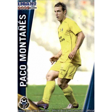 Paco Montañés Alcorcón 894 Las Fichas de la Liga 2012 Platinum Official Quiz Game Collection