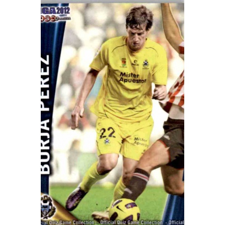 Borja Pérez Alcorcón 897 Las Fichas de la Liga 2012 Platinum Official Quiz Game Collection