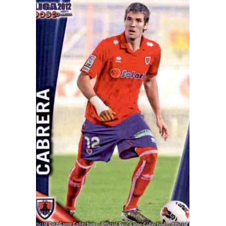 Cabrera Numancia 907 Las Fichas de la Liga 2012 Platinum Official Quiz Game Collection