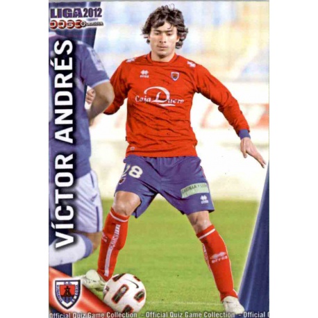 Víctor Andrés Numancia 911 Las Fichas de la Liga 2012 Platinum Official Quiz Game Collection