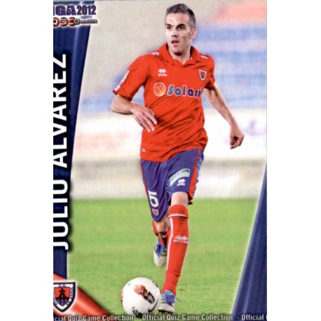 Julio Álvarez Numancia 915 Las Fichas de la Liga 2012 Platinum Official Quiz Game Collection