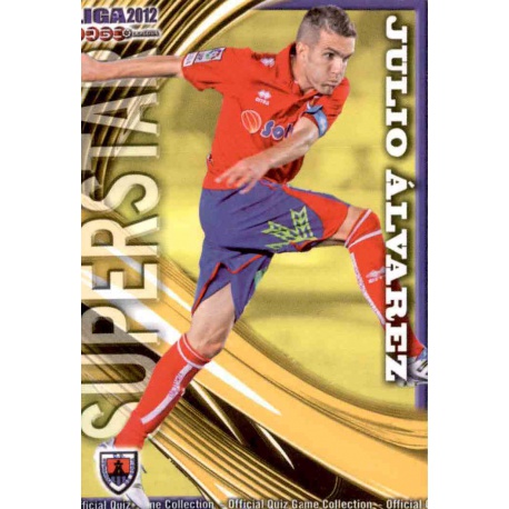 Julio Álvarez Superstar Numancia 921 Las Fichas de la Liga 2012 Platinum Official Quiz Game Collection