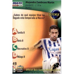 Zamora Error Recreativo 948 Las Fichas de la Liga 2012 Platinum Official Quiz Game Collection