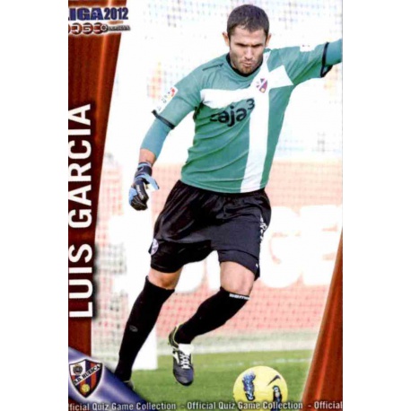Luis García Huesca 988 Las Fichas de la Liga 2012 Platinum Official Quiz Game Collection