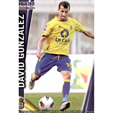 David González Las Palmas 1018 Las Fichas de la Liga 2012 Platinum Official Quiz Game Collection