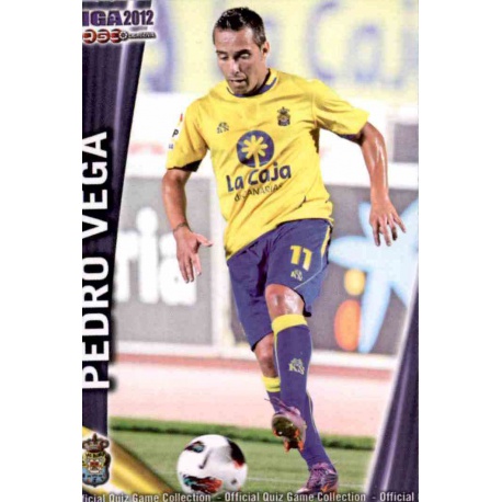Pedro Vega Las Palmas 1019 Las Fichas de la Liga 2012 Platinum Official Quiz Game Collection