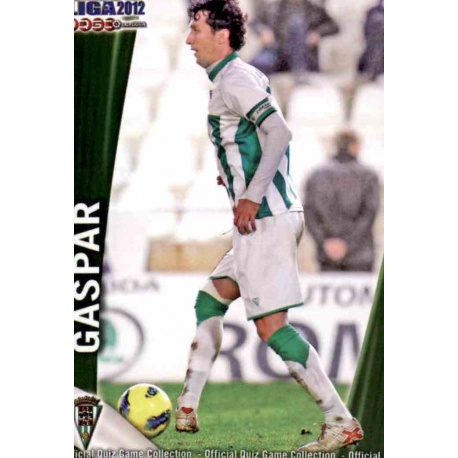 Gaspar Córdoba 1032 Las Fichas de la Liga 2012 Platinum Official Quiz Game Collection