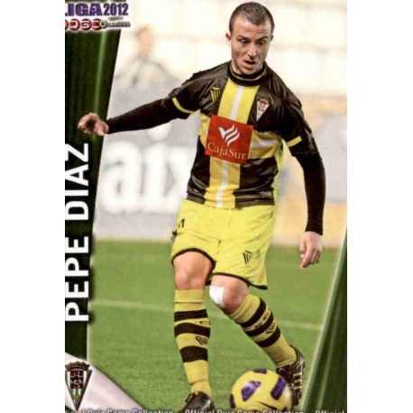 Pepe Diaz Córdoba 1043 Las Fichas de la Liga 2012 Platinum Official Quiz Game Collection
