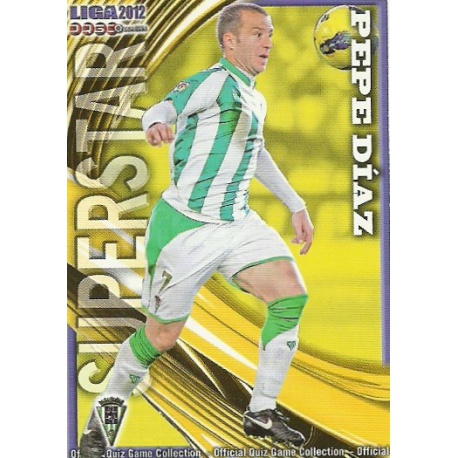 Pepe Diaz Superstar Córdoba 1046 Las Fichas de la Liga 2012 Platinum Official Quiz Game Collection
