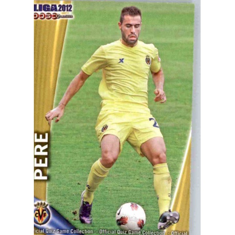 Pere Villarreal B 1056 Las Fichas de la Liga 2012 Platinum Official Quiz Game Collection