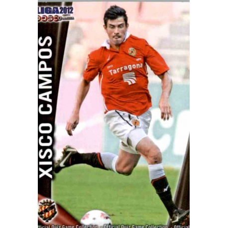 Xisco Campos Gimnàstic 1073 Las Fichas de la Liga 2012 Platinum Official Quiz Game Collection
