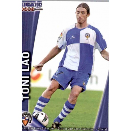 Toni Lao Sabadell 1094 Las Fichas de la Liga 2012 Platinum Official Quiz Game Collection