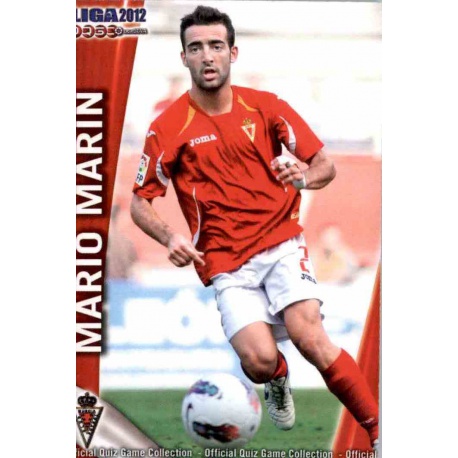 Mario Marín Real Murcia 1115 Las Fichas de la Liga 2012 Platinum Official Quiz Game Collection