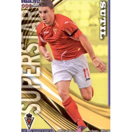 Sutil Superstar Real Murcia 1131 Las Fichas de la Liga 2012 Platinum Official Quiz Game Collection