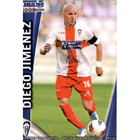 Diego Jiménez Alcoyano 1142 Las Fichas de la Liga 2012 Platinum Official Quiz Game Collection