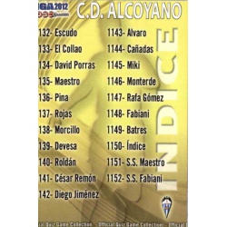 Índice Alcoyano 1150 Las Fichas de la Liga 2012 Platinum Official Quiz Game Collection
