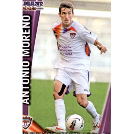 Antonio Moreno Guadalajara 1162 Las Fichas de la Liga 2012 Platinum Official Quiz Game Collection