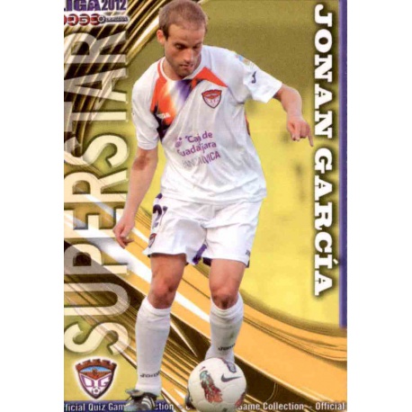Jonan García Superstar Guadalajara 1173 Las Fichas de la Liga 2012 Platinum Official Quiz Game Collection