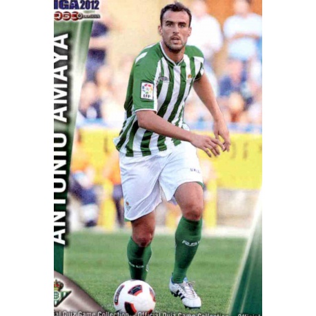 Antonio Amaya Betis 1185 Las Fichas de la Liga 2012 Platinum Official Quiz Game Collection