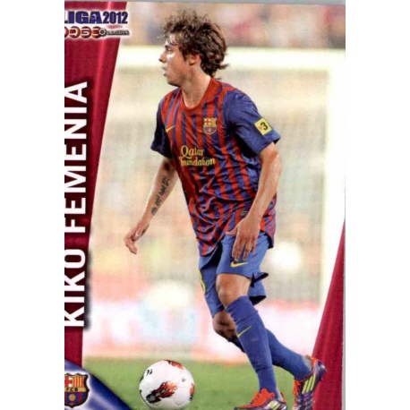 Kiko Femenía Barcelona B 1209 Las Fichas de la Liga 2012 Platinum Official Quiz Game Collection