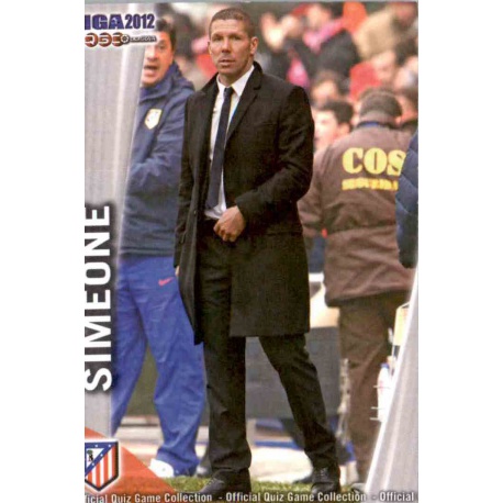 Simeone Atlético Madrid 1252 Las Fichas de la Liga 2012 Platinum Official Quiz Game Collection