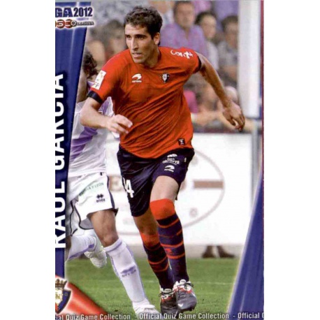 Raúl García Osasuna 1262 Las Fichas de la Liga 2012 Platinum Official Quiz Game Collection