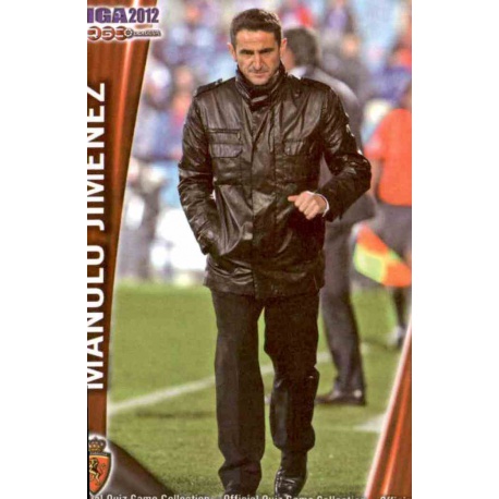 Manolo Jiménez Zaragoza 1266 Las Fichas de la Liga 2012 Platinum Official Quiz Game Collection