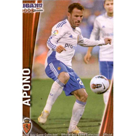 Apoño Zaragoza 1267 Las Fichas de la Liga 2012 Platinum Official Quiz Game Collection