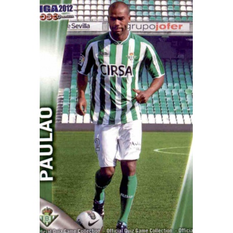 Paulao Betis 1287 Las Fichas de la Liga 2012 Platinum Official Quiz Game Collection