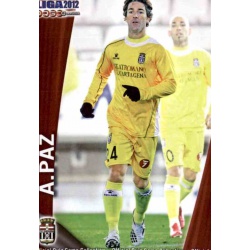 Abraham Paz Cartagena 1310 Las Fichas de la Liga 2012 Platinum Official Quiz Game Collection