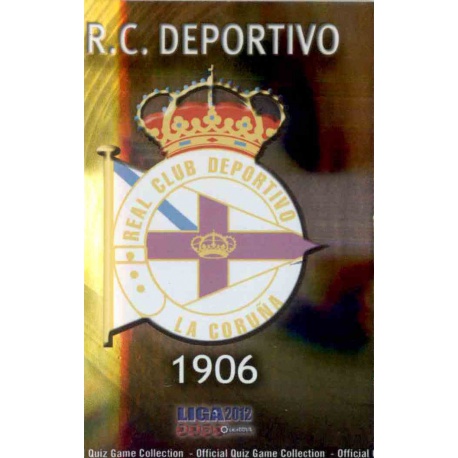 Escudo Brillo Liso Deportivo 712 Las Fichas de la Liga 2012 Platinum Official Quiz Game Collection