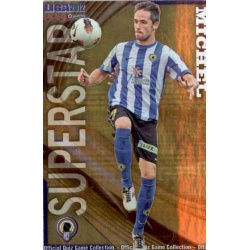 Míchel Superstar Brillo Liso Hércules 753 Las Fichas de la Liga 2012 Platinum Official Quiz Game Collection
