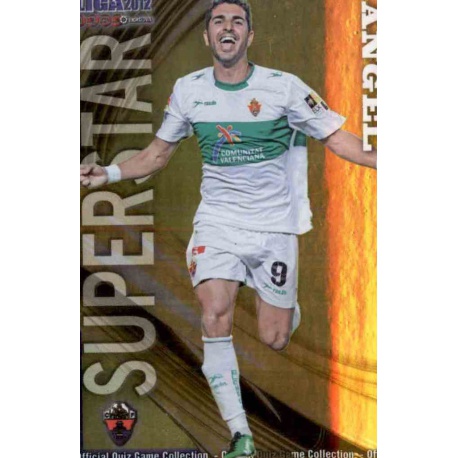 Ángel Superstar Brillo Liso Elche 816 Las Fichas de la Liga 2012 Platinum Official Quiz Game Collection
