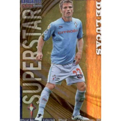De Lucas Superstar Brillo Liso Celta 837 Las Fichas de la Liga 2012 Platinum Official Quiz Game Collection