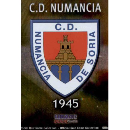 Escudo Brillo Liso Numancia 901 Las Fichas de la Liga 2012 Platinum Official Quiz Game Collection