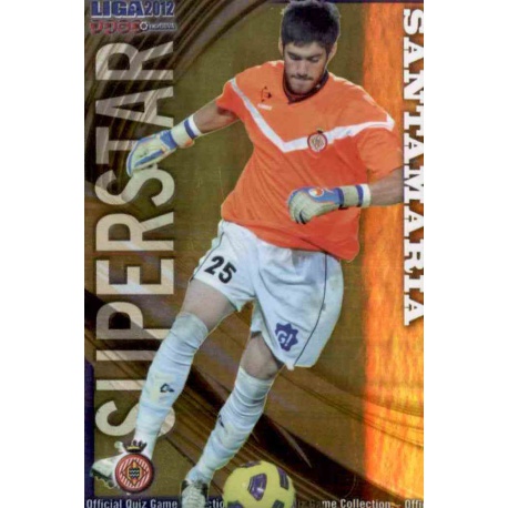 Santamaría Superstar Brillo Liso Girona 942 Las Fichas de la Liga 2012 Platinum Official Quiz Game Collection