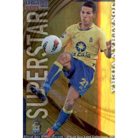 Jonathan Viera Superstar Brillo Liso Las Palmas 1025 Las Fichas de la Liga 2012 Platinum Official Quiz Game Collection