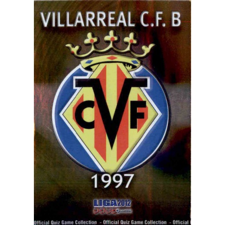 Escudo Brillo Liso Villarreal B 1048 Las Fichas de la Liga 2012 Platinum Official Quiz Game Collection