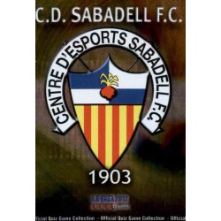 Escudo Brillo Liso Sabadell 1090 Las Fichas de la Liga 2012 Platinum Official Quiz Game Collection