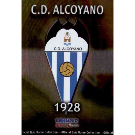 Escudo Brillo Liso Alcoyano 1132 Las Fichas de la Liga 2012 Platinum Official Quiz Game Collection
