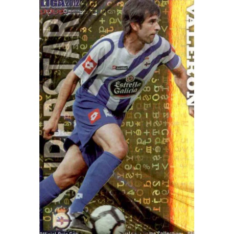 Valerón Superstar Brillo Letras Deportivo 731 Las Fichas de la Liga 2012 Platinum Official Quiz Game Collection