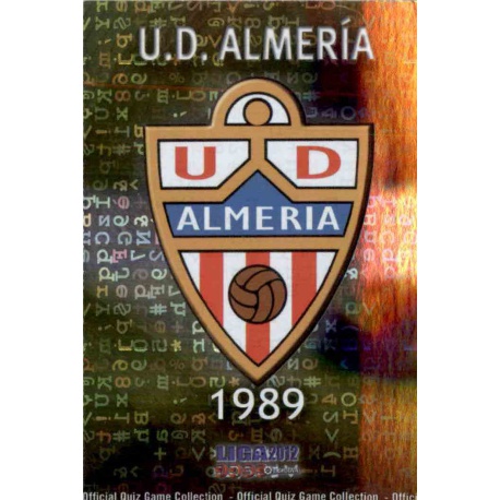 Escudo Brillo Letras Almeria 754 Las Fichas de la Liga 2012 Platinum Official Quiz Game Collection
