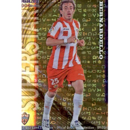 Bernardello Superstar Brillo Letras Almeria 774 Las Fichas de la Liga 2012 Platinum Official Quiz Game Collection