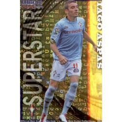 Iago Aspas Superstar Brillo Letras Celta 836 Las Fichas de la Liga 2012 Platinum Official Quiz Game Collection
