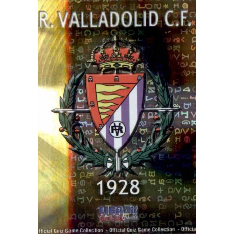 Emblem Brightness Letters Valladolid 838 Las Fichas de la Liga 2012 Platinum Official Quiz Game Collection