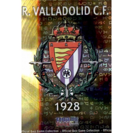 Escudo Brillo Letras Valladolid 838 Las Fichas de la Liga 2012 Platinum Official Quiz Game Collection