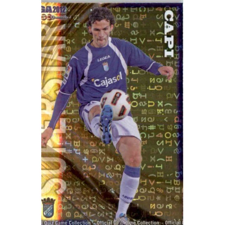 Capi Superstar Brillo Letras Xerez 879 Las Fichas de la Liga 2012 Platinum Official Quiz Game Collection