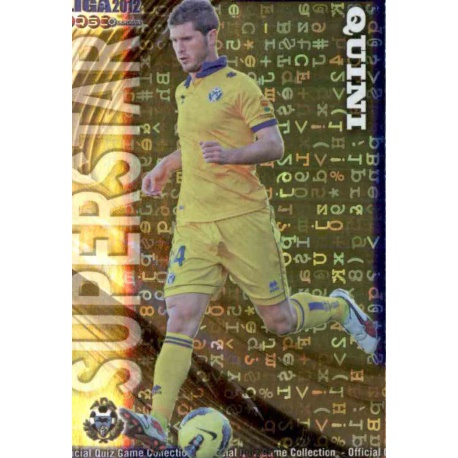 Quini Superstar Brillo Letras Alcorcón 899 Las Fichas de la Liga 2012 Platinum Official Quiz Game Collection